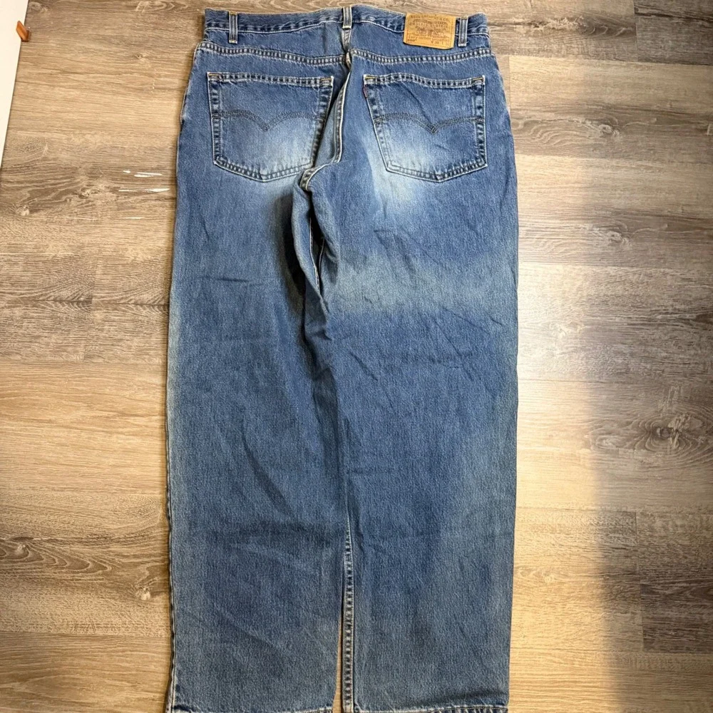 Levis 550 Relaxed Fit Tapered Leg Blue Denim Jeans Mens 38x30 Medium Wash